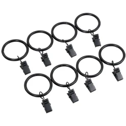 Anneau à pince noir x8