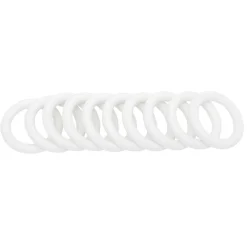 Anneau de rideau Ø42 mm plastique Blanc x10