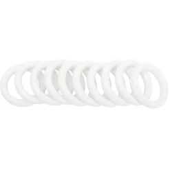 Anneau pour barre de rideau Ø56 mm plastique Blanc x10