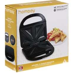 Appareil à croque monsieur Homday 750W