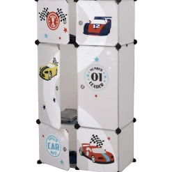 Armoire dressing pour enfant design voiture