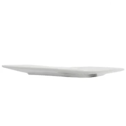 Assiette à dessert carrée blanche