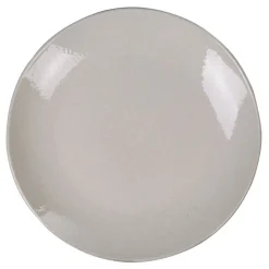 Assiette à dessert en faïence motif rosace forme ronde