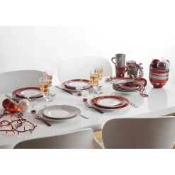 Assiette à dessert faïence motif coeur