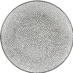 Assiette à dessert Helsinki décor noir blanc x4