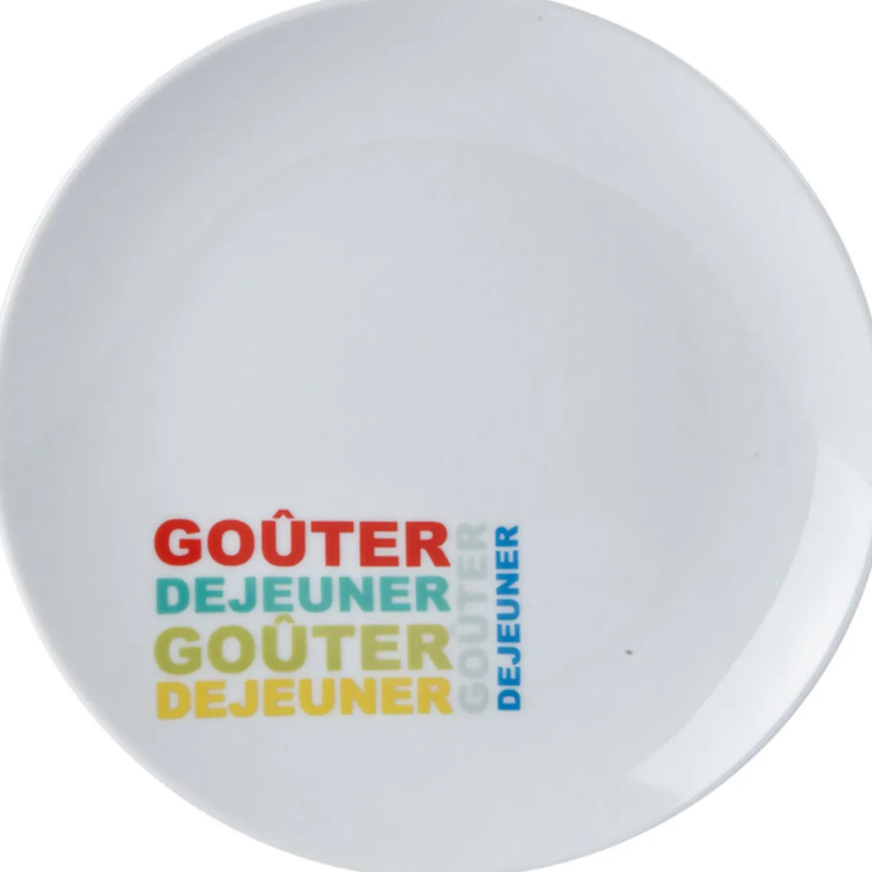 Assiette à dessert interactive