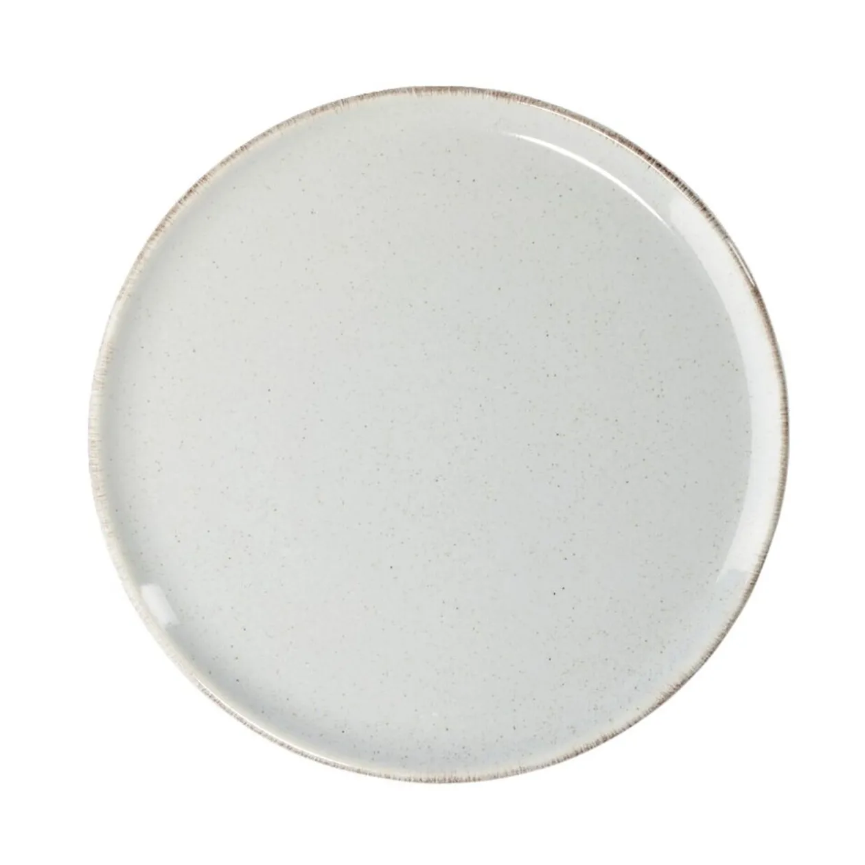 Assiette à dessert Lisbonne en grès gris Ø20,5cm