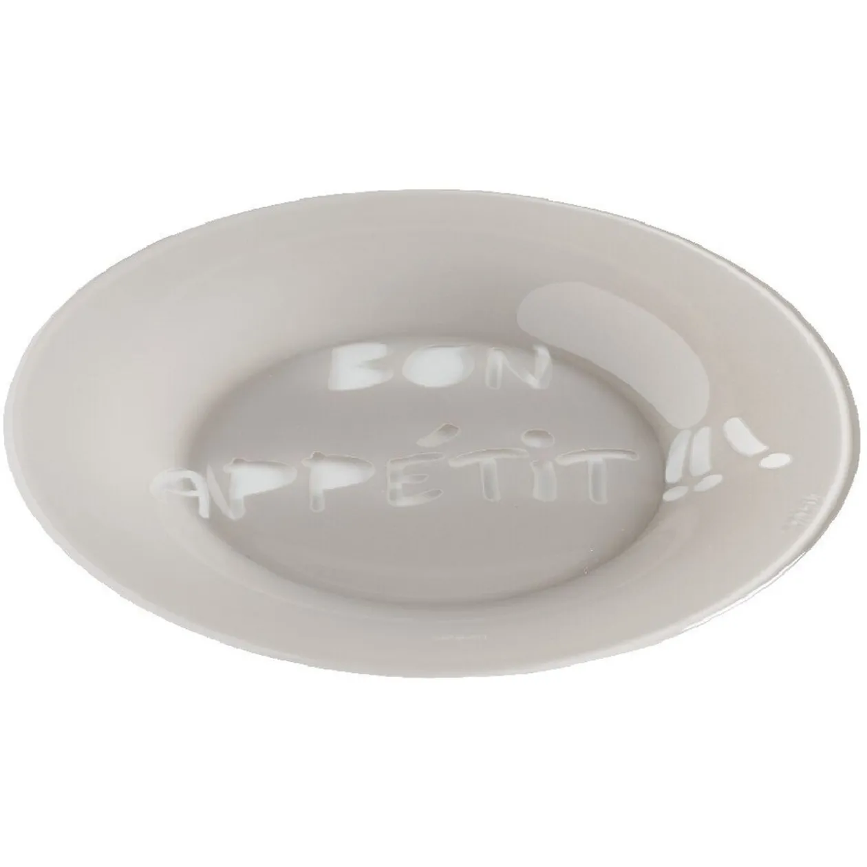 Assiette à dessert Luminarc taupe design Bon appétit