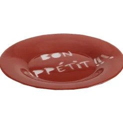 Assiette à dessert Luminarc rouge design Bon appétit