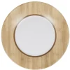 Assiette à dessert Luminarc blanc motif bois Nordic