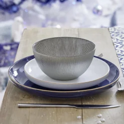 Assiette à dessert Oslo blanche bord doré Ø19cm