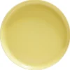 Assiette à dessert Oslo porcelaine jaune uni