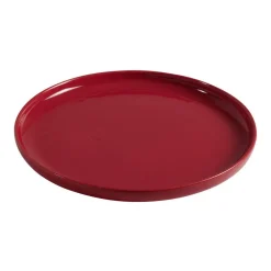 Assiette à dessert ronde Oslo rouge