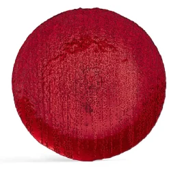 Assiette à dessert ronde rouge Ø21cm verre
