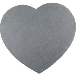 Assiette ardoise en forme de coeur