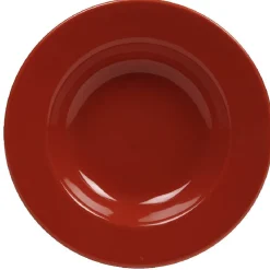 Assiette creuse rouge