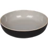 Assiette creuse Zenco bicolore gris et taupe
