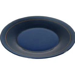 Assiette plate bleu nuit