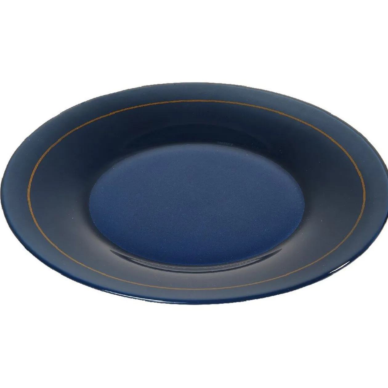 Assiette plate bleu nuit