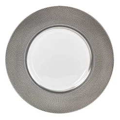 Assiette plate effet diamant