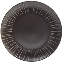 Assiette plate en céramique noir Ø27cm