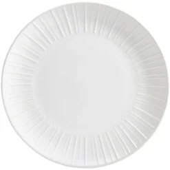 Assiette plate en céramique blanc Ø27cm
