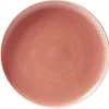 Assiette plate faïence Terracotta avec liseré crème