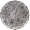 Assiette plate motif marbre gris