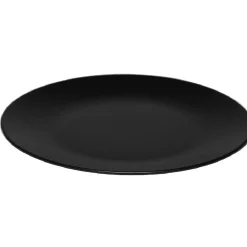 Assiette plate noire