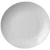Assiette plate ronde blanche