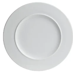 Assiette plate ronde blanche unie Galaxy