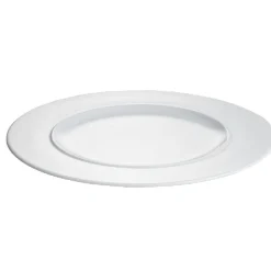 Assiette plate ronde blanche unie Galaxy