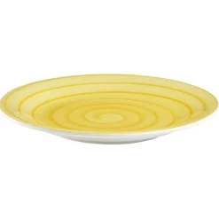 Assiette plate ronde déco spirale Ø25 cm