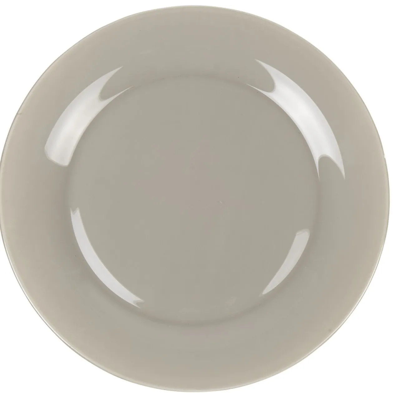 Assiette plate ronde Luminarc taupe Zana