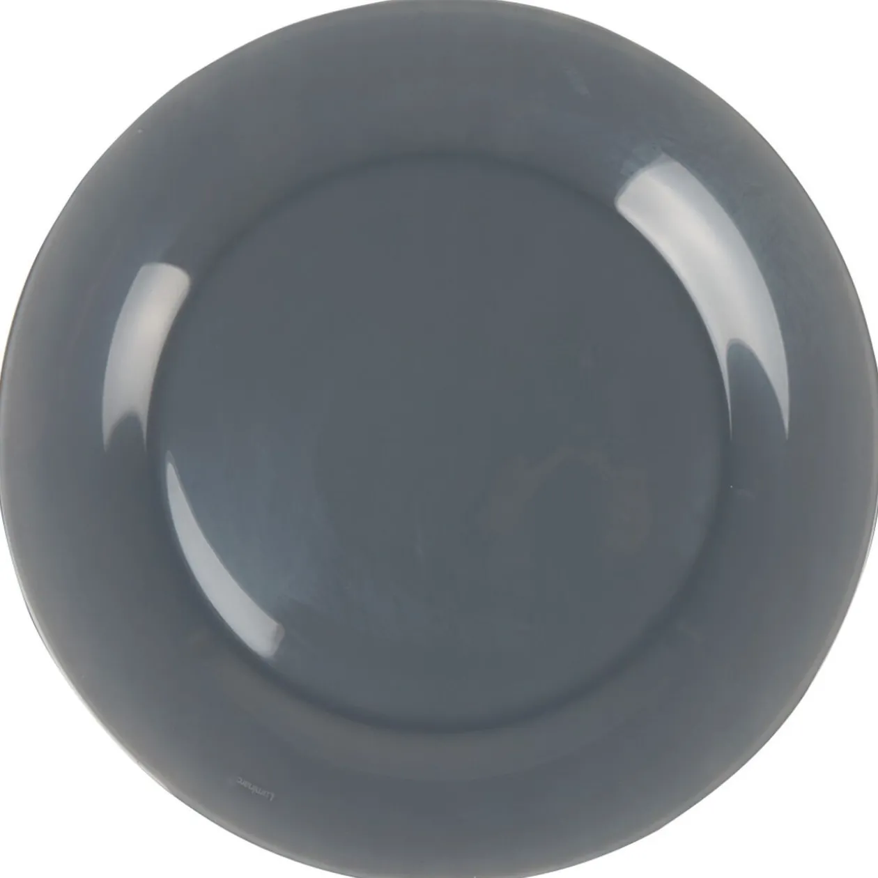 Assiette plate ronde Luminarc grise Zana