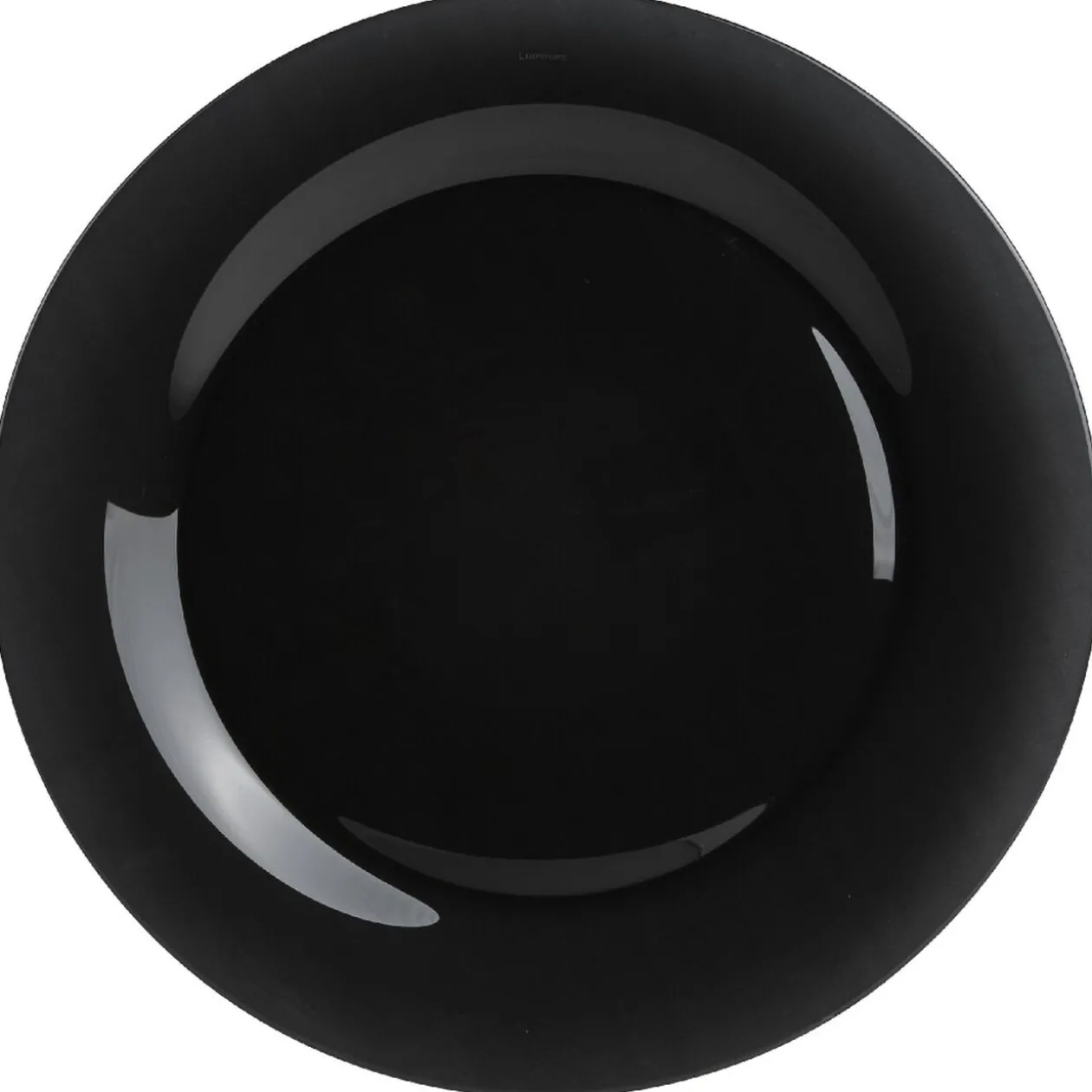 Assiette plate ronde Luminarc noire Zana