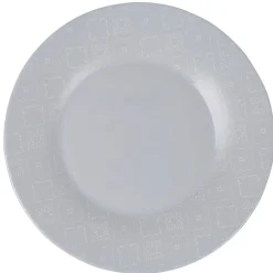 Assiette plate ronde Luminarc modèle Calicot gris