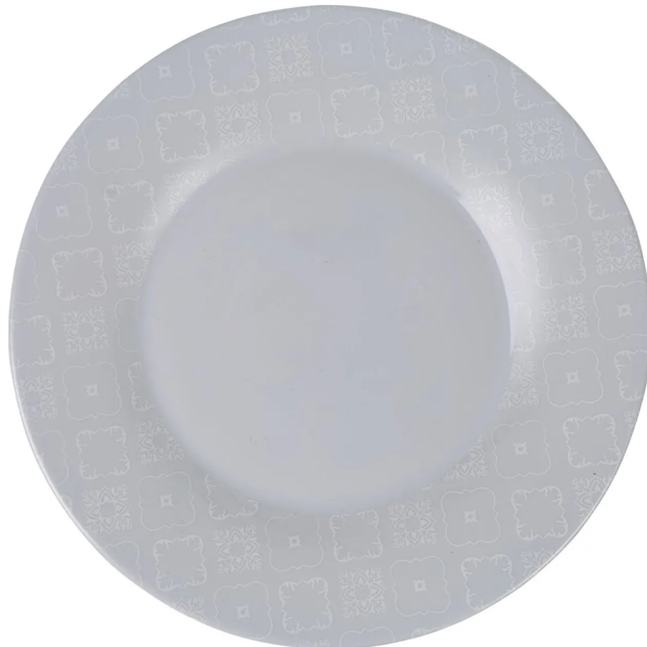 Assiette plate ronde Luminarc modèle Calicot gris