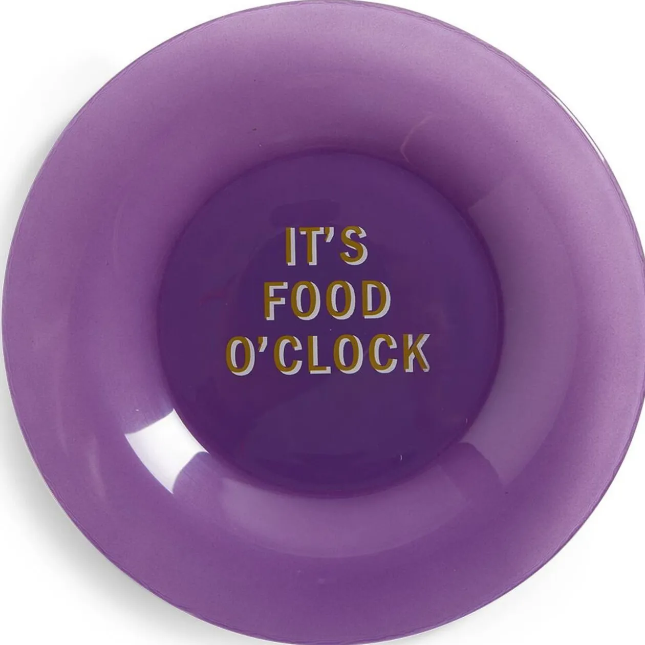 Assiette plate verre coloré avec message Ø20cm - 3 modèles