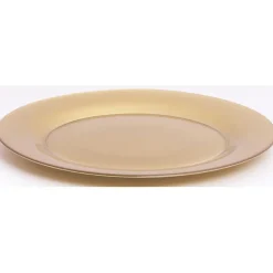 Assiette plate verre Zana dorée
