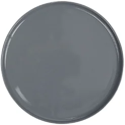 Assiette ronde plate Nordic porcelaine gris