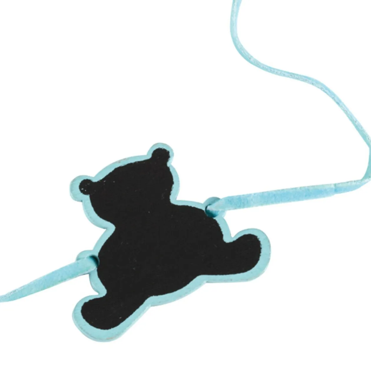 Attache serviette ourson bleu x6