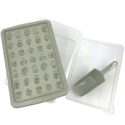 Bac à glaçons forme fruit avec réservoir et pelle