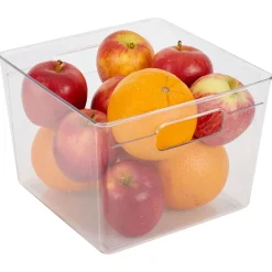 Bac de rangement carré transparent pour frigo 5,5L