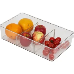 Bac de rangement transparent pour frigo L.36,5x20,5xH8,1cm