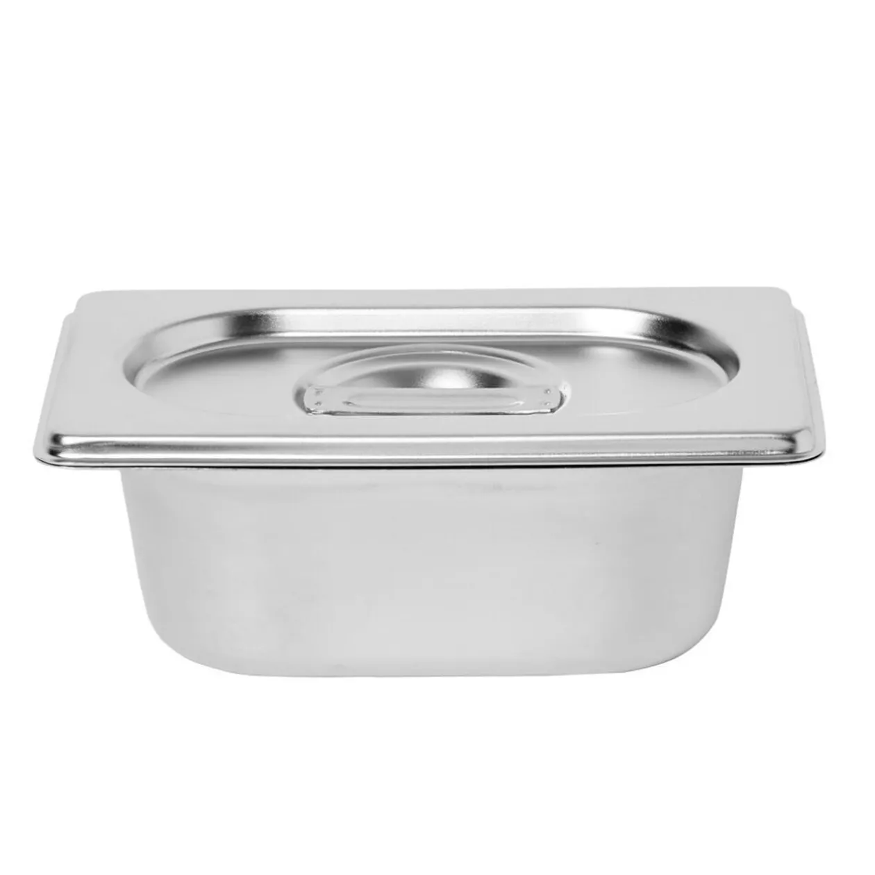 Bac inox avec couvercle préparation conservation L.17,5 cm