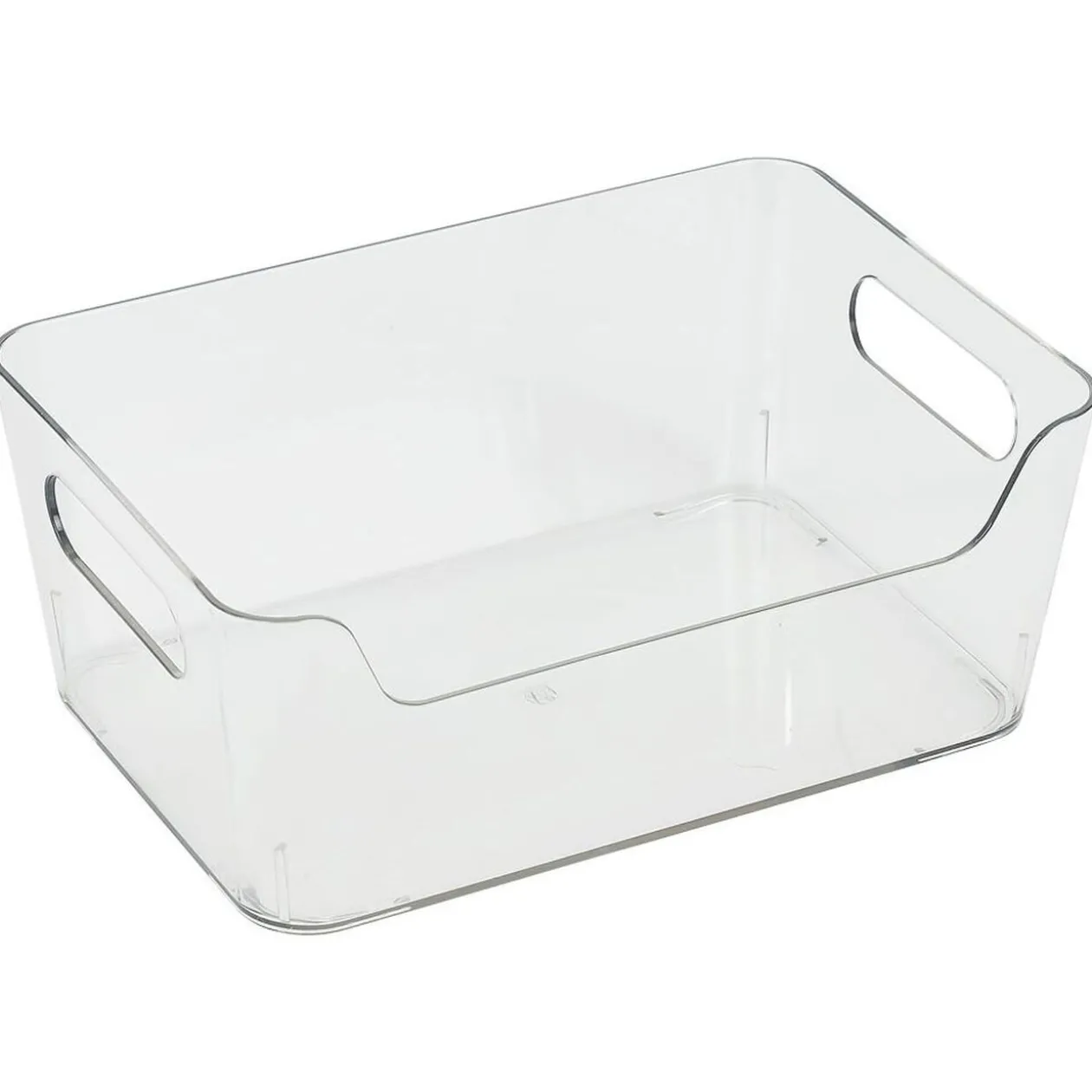 Bac rangement frigo 2L plastique transparent 20,5x14xH8,5cm