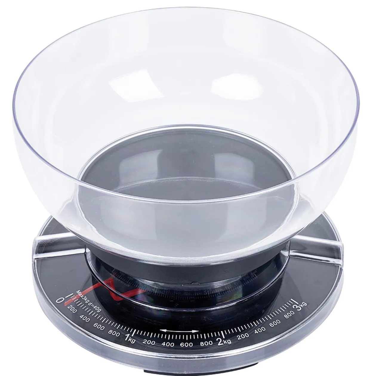 Balance de cuisine manuelle avec bol amovible