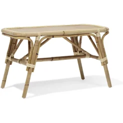 Banc bout de lit Malang rotin naturel - L80xP40xH46 cm