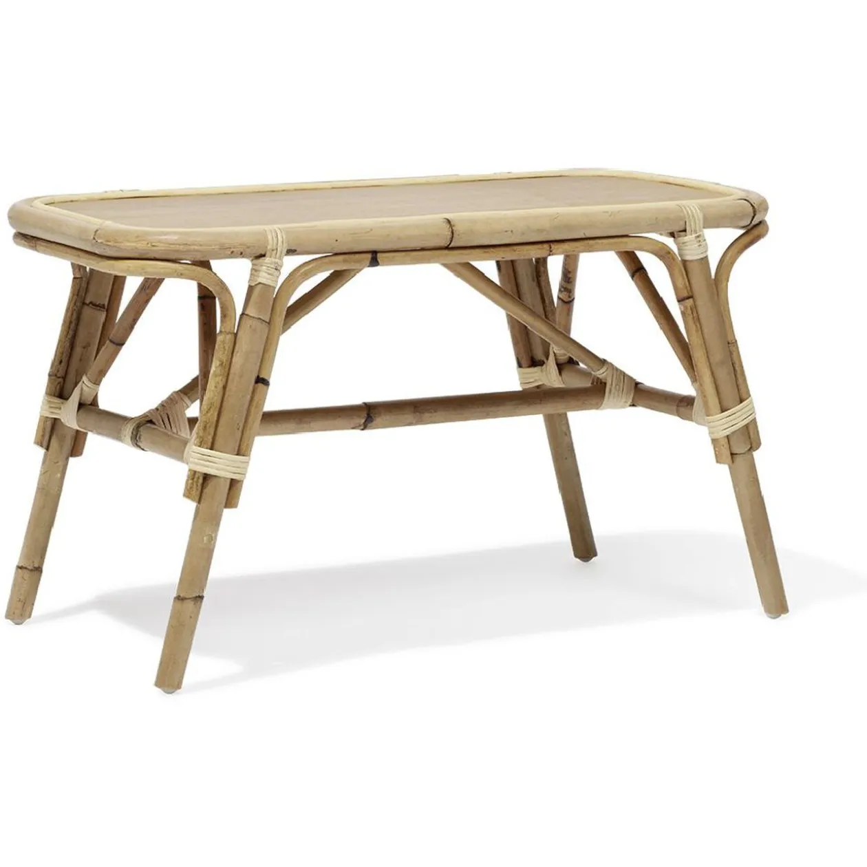 Banc bout de lit Malang rotin naturel - L80xP40xH46 cm
